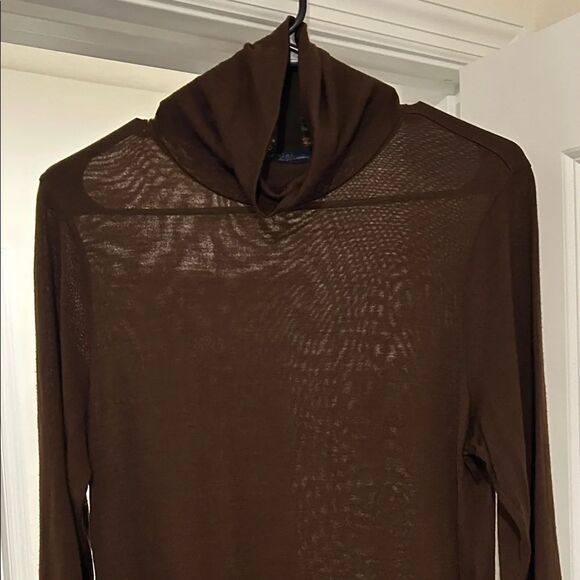 Ralph Lauren Brown Long Sleeve Sweater Dress - Picture 11 of 13